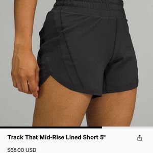 Track that mid rise short 5”